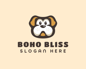 Bulldog Dog Cartoon logo design