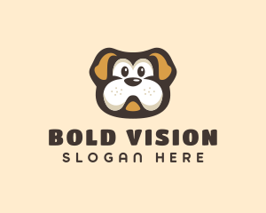 Bulldog Dog Cartoon logo design