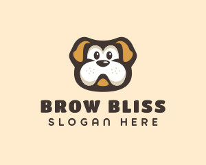 Bulldog Dog Cartoon logo design