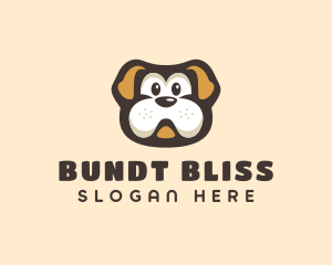 Bulldog Dog Cartoon logo design