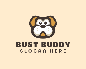 Bulldog Dog Cartoon logo design