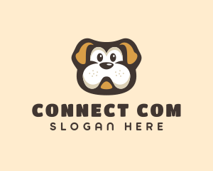 Bulldog Dog Cartoon logo design