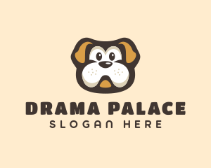 Bulldog Dog Cartoon logo design