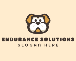 Bulldog Dog Cartoon logo design