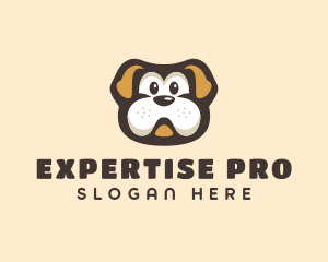 Bulldog Dog Cartoon logo design