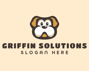 Bulldog Dog Cartoon logo design