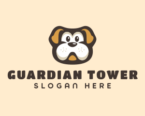 Bulldog Dog Cartoon logo design