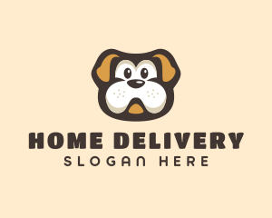 Bulldog Dog Cartoon logo design