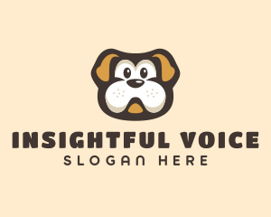 Bulldog Dog Cartoon logo design