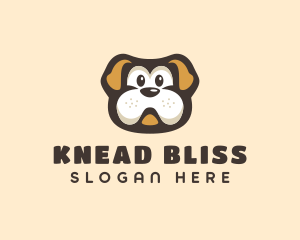 Bulldog Dog Cartoon logo design