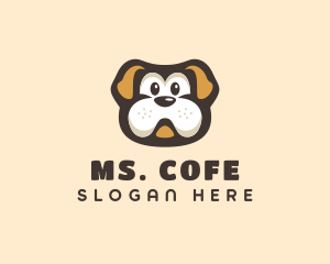 Bulldog Dog Cartoon logo design