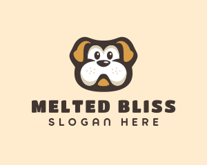 Bulldog Dog Cartoon logo design