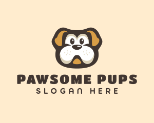 Dog - Bulldog Dog Cartoon logo design