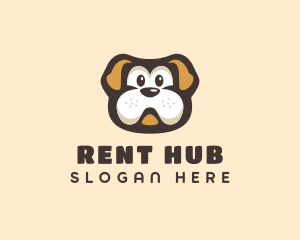 Bulldog Dog Cartoon logo design