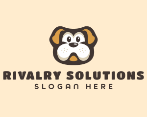 Bulldog Dog Cartoon logo design