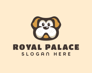 Bulldog Dog Cartoon logo design