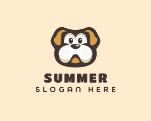 Bulldog Dog Cartoon logo design