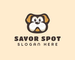 Bulldog Dog Cartoon logo design