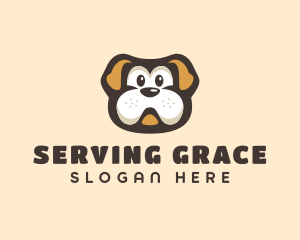 Bulldog Dog Cartoon logo design