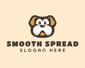 Bulldog Dog Cartoon logo design