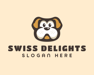 Bulldog Dog Cartoon logo design