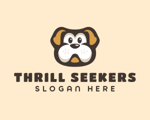 Bulldog Dog Cartoon logo design