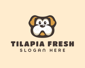 Bulldog Dog Cartoon logo design