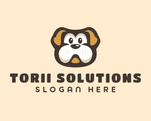 Bulldog Dog Cartoon logo design