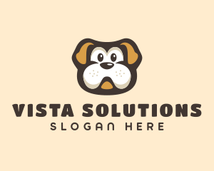 Bulldog Dog Cartoon logo design