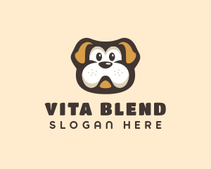 Bulldog Dog Cartoon logo design