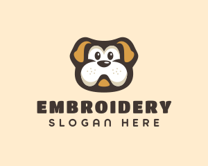 Bulldog Dog Cartoon logo design