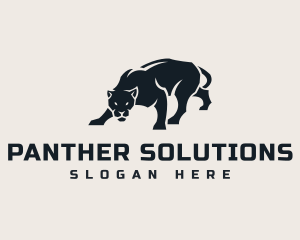 Panther - Fierce Black Panther logo design