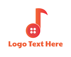 Musical Note Button Logo