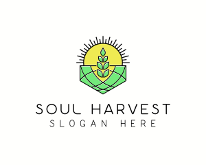 Farm Field Agriculture logo design