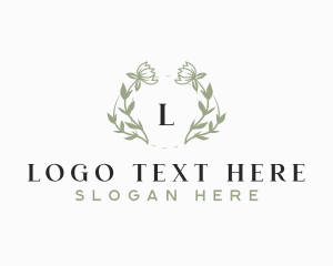 Plant - Flower Bloom Wreath logo design