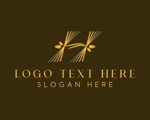 Golden - Beauty Boutique Letter H logo design