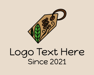 Cafeteria - Coffee Plant Tag logo design