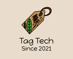 Tag - Coffee Plant Tag logo design