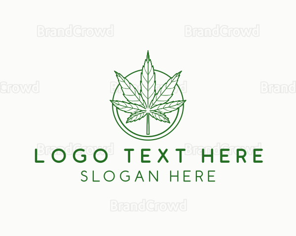 Marijuana Cannabis Leaf Logo