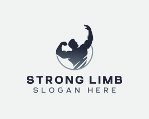 Strong Muscle Athlete logo design