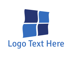 Window - Blue Window Installation logo design