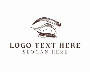 Lashes - Cosmetic Makeup Lashes logo design