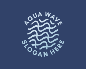 Water Biotech Waves logo design