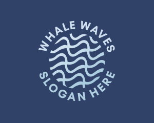 Water Biotech Waves logo design