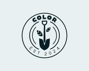 Planting - Leaf Shovel Landscaper logo design