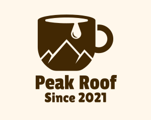 Cup Mountain Peak logo design