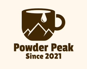 Cup Mountain Peak logo design