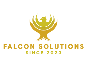 Gold Falcon Trophy logo design