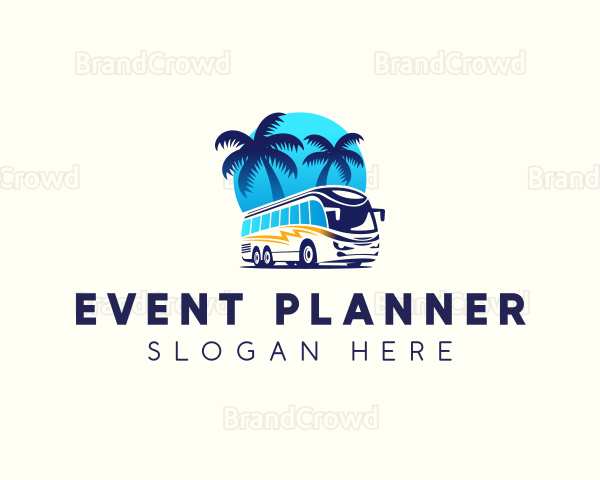 Tour Bus Transportation Logo