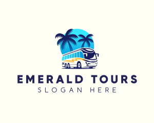 Tour Bus Transportation logo design